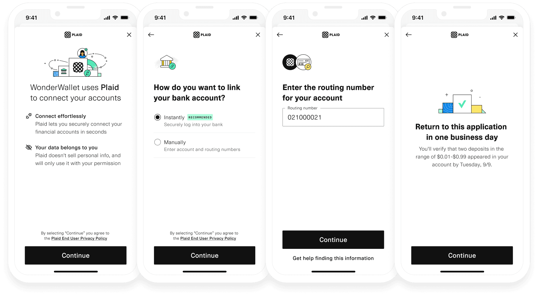 Auth Type Select Manual Link flow