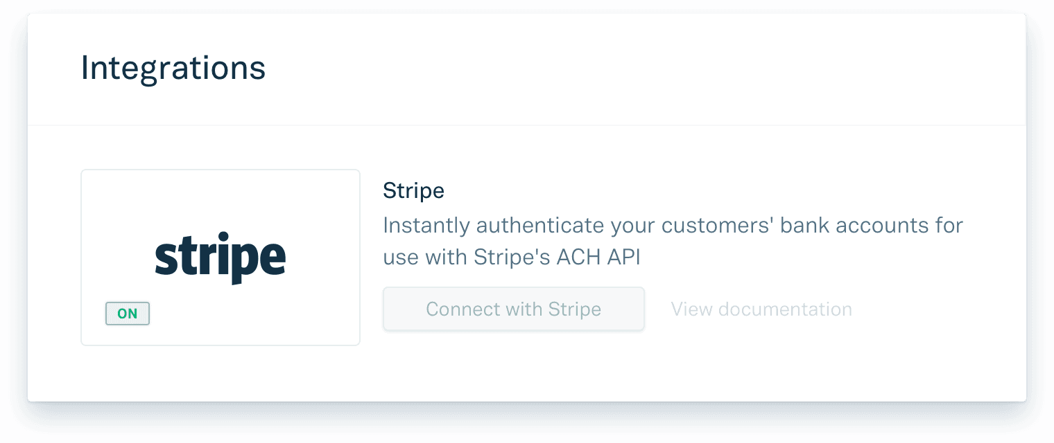 linked Stripe account