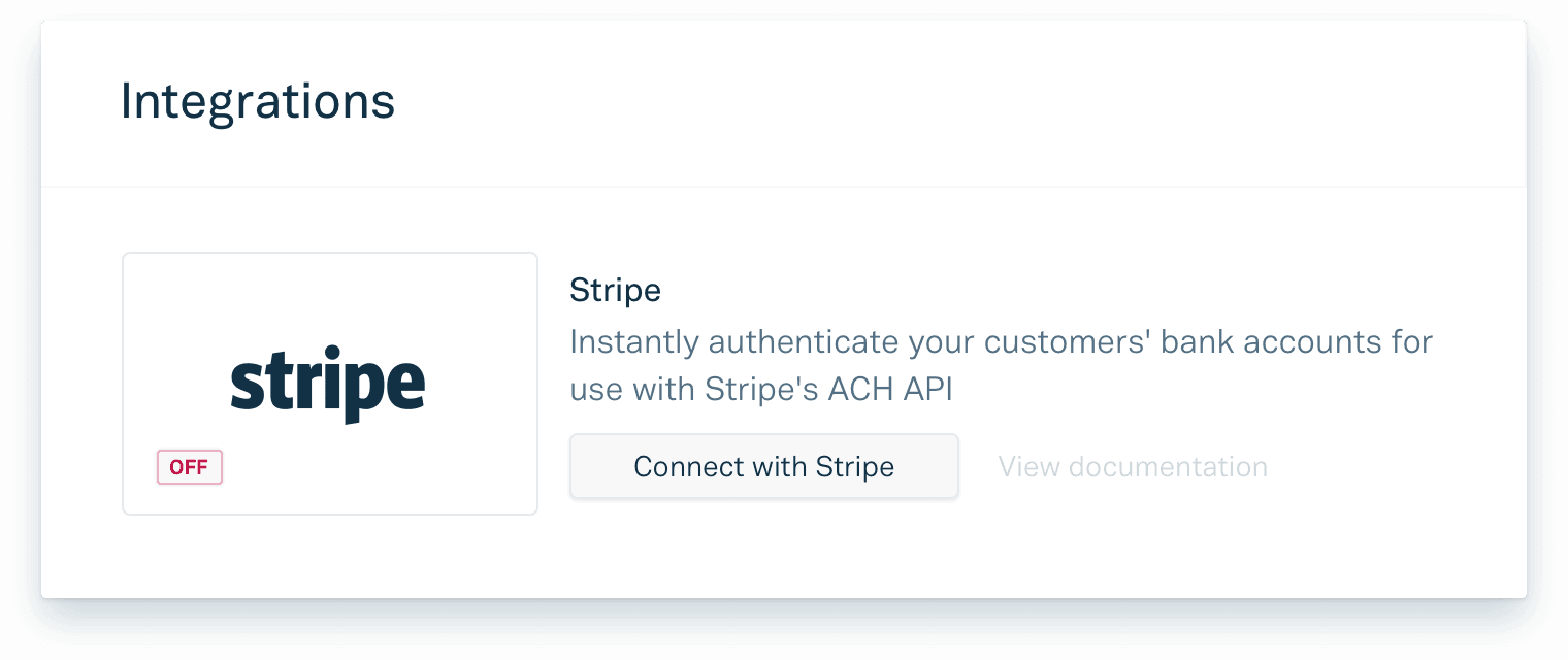 Unlinked Stripe account