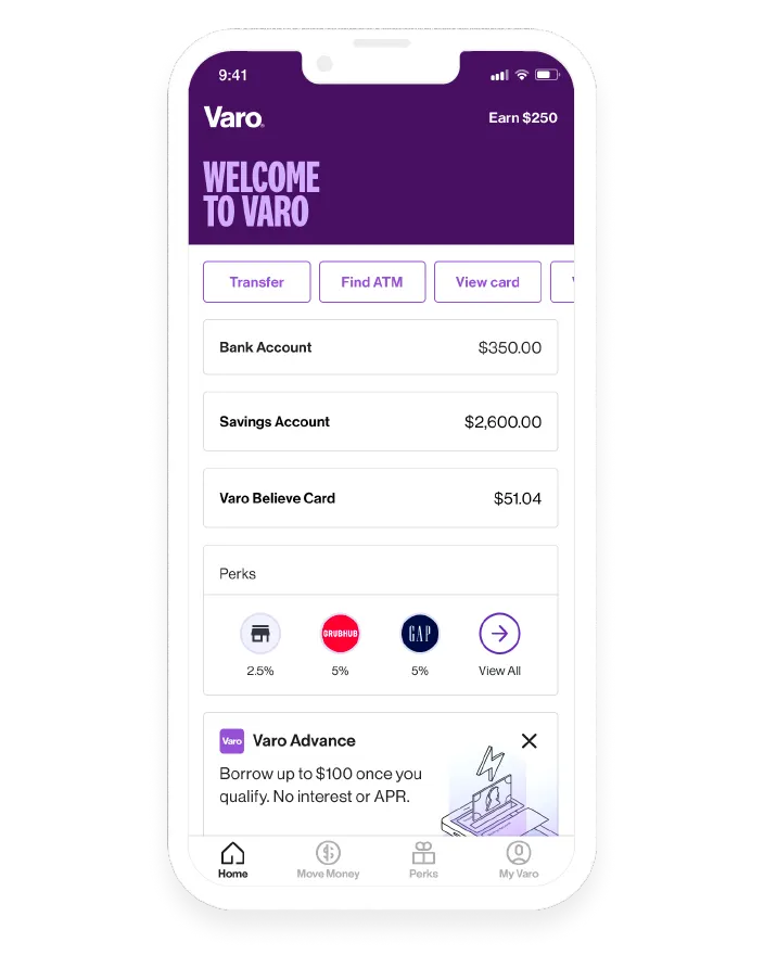 Plaid Varo Phone Mockup